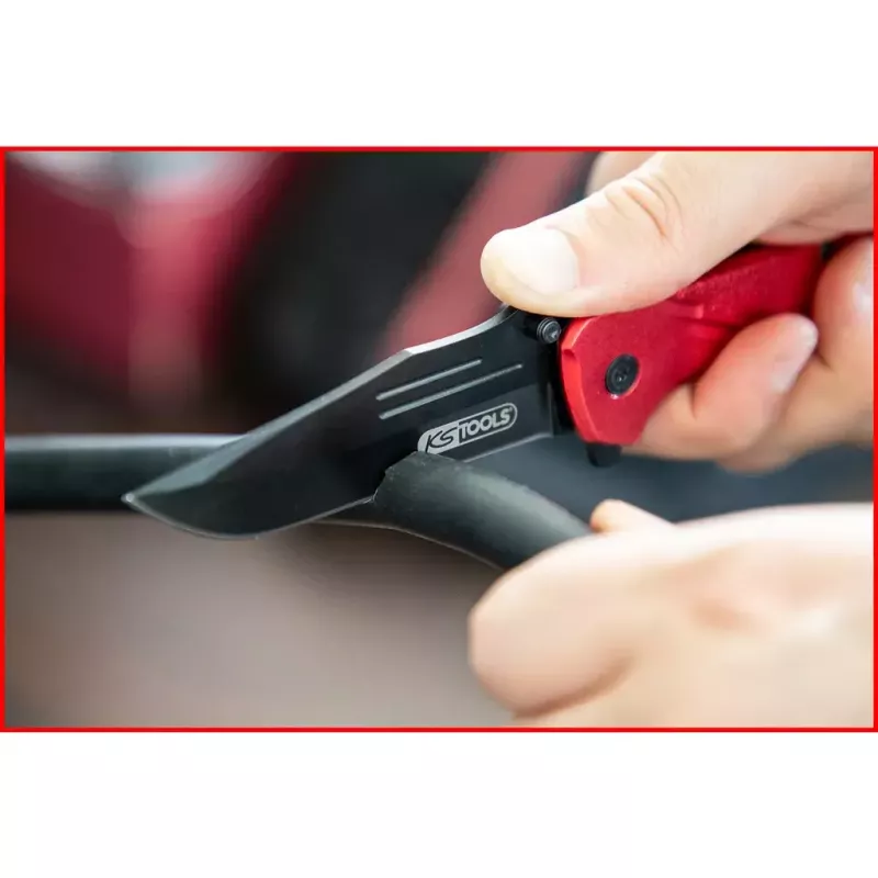 Kokkupandav nuga Matkaja/skaudi KS Tools 907.2220 Must Punane