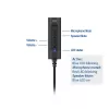 ACT AC9360 helikaart USB 3,5 mm kõrvaklappide ühenduvus 4 nuppu