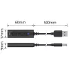 ACT AC9360 helikaart USB 3,5 mm kõrvaklappide ühenduvus 4 nuppu