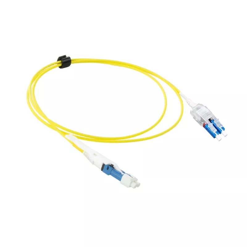 ACT 1,5 m Singlemode 9/125 OS2 Polarity Twist uniboot duplekskiudoptiline patch-kaabel CS - LC pistikutega