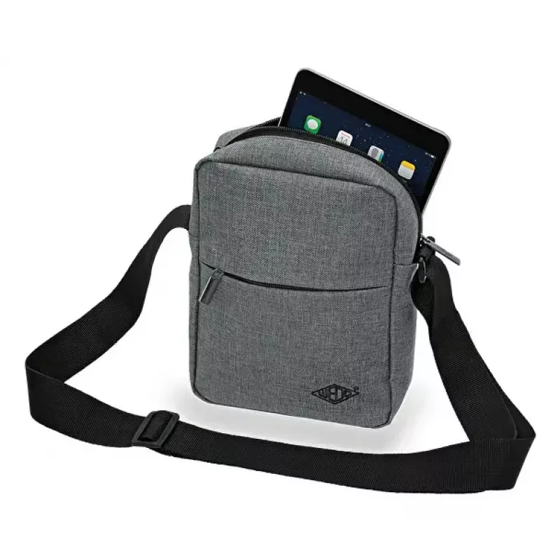 Messenger bag WEDO 59 350512 — Polyester hall unisex shoulder/handbag, zipper closure