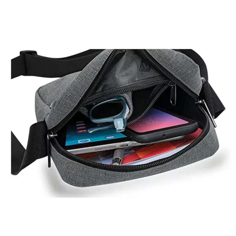 Messenger bag WEDO 59 350512 — Polyester hall unisex shoulder/handbag, zipper closure