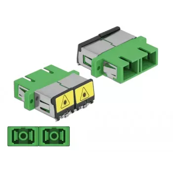 DeLOCK 86892 optilise kiu adapter, SC Duplex emane - SC Duplex emane, roheline