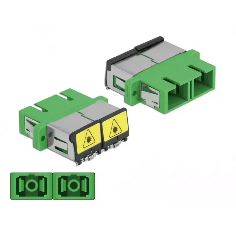 DeLOCK 86892 optilise kiu adapter, SC Duplex emane - SC Duplex emane, roheline