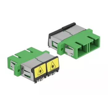 DeLOCK 86892 optilise kiu adapter, SC Duplex emane - SC Duplex emane, roheline