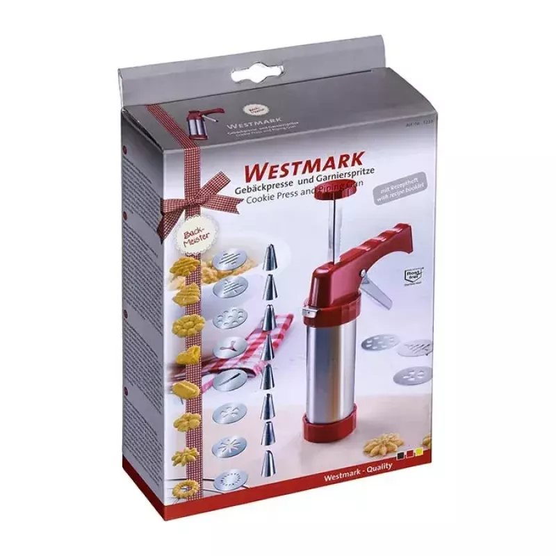 Küpsisepress Westmark 32332260 punane hõbedane plastik roostevaba teras