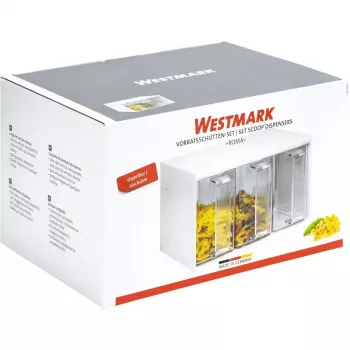 Dosaator Westmark Roma Ristkülikukujuline 3 L Läbipaistev Valge