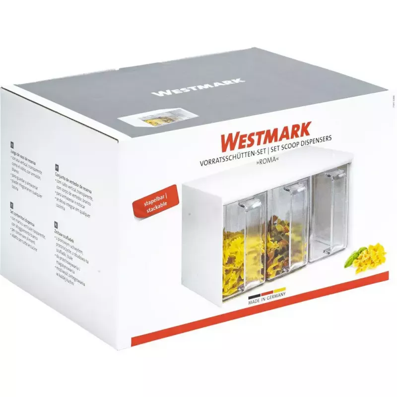 Dosaator Westmark Roma Ristkülikukujuline 3 L Läbipaistev Valge