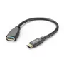 Hama 00125105 USB-kaabel USB 3.2 Gen 1 (3.1 Gen 1) 0,15 m USB A USB C Must
