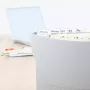 Tab labels HERMA A4 45.7x16.9 mm Valge Movables 1600 tk