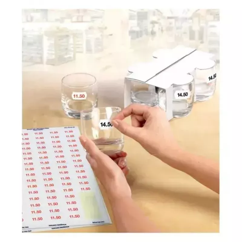 Isekleepuv silt AVERY L3410REV-25 eemaldatav valge 2550 tk