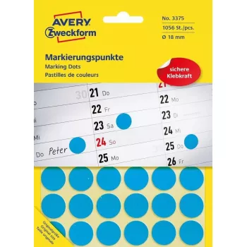 Isekleepuv etikett Ring Avery 3375 Sinine 1056 tk