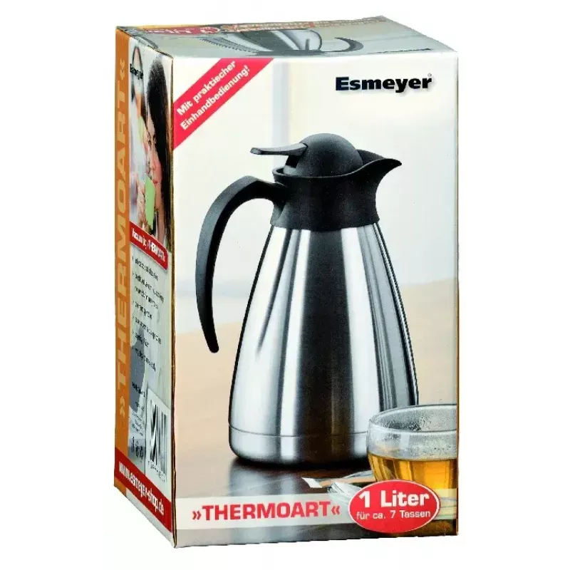 Termos Esmeyer THERMOART 1 L Must Roostevaba teras
