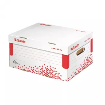 Esselte arhiivikonteiner Speedbox FSC® A4, Punane, Valge, A4, 290 g, 252 x 355 x 193 mm
