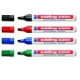 Püs marker Edding 3300 kiilotsik must sinine roheline punane