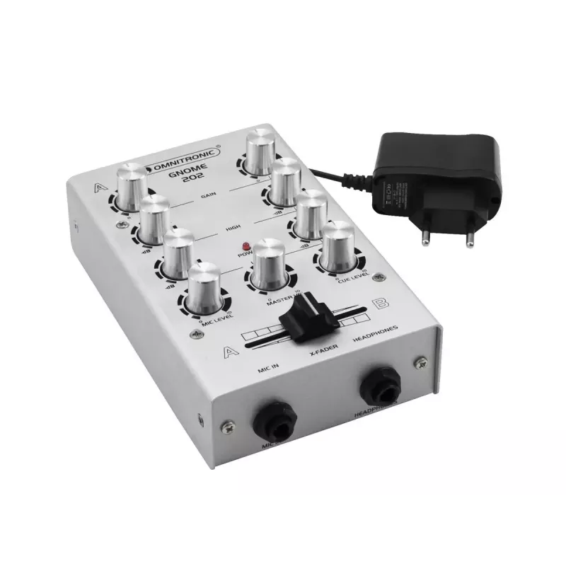 Helimikser Omnitronic 10006881 2 kanalit 20 - 20000 Hz Hõbedane