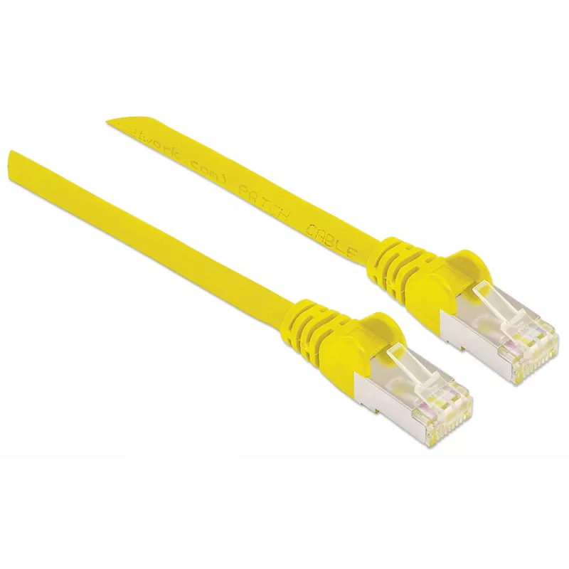 Intellinet Network patch-kaabel, Cat6, 2m, kollane, Copper, S/FTP, LSOH / LSZH, PVC, RJ45, Gold Plated Contacts, Snagless, Booted, Lifetime Warranty
