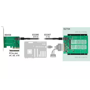 Sisemine M.2 adapter DeLOCK 62704