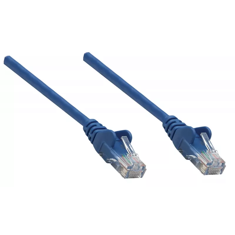 Intellinet võrguparanduskaabel, Cat6A, 0,25 m, sinine, vask, S/FTP, LSOH/LSZH, PVC, RJ45, kullatud kontaktid, takerdumisvastane, kaitsemuhviga, eluaegne garantii
