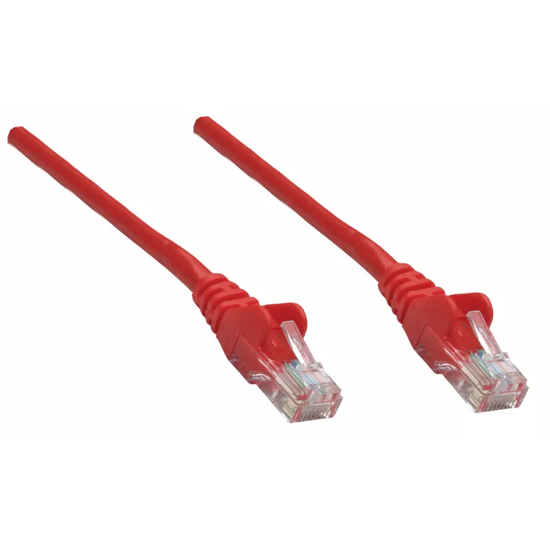 Intellinet võrk patch-kaabel, Cat6A, 0,25 m, punane, vask, S/FTP, LSOH / LSZH, PVC, RJ45, kullatud kontaktidega, takerdumisvastane, kaitsemuhviga, eluaegne garantii