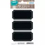 Isekleepuv silt HERMA 15413 Permanent Must 6 tk