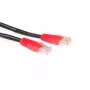 ACT must, 10 m, U/UTP CAT5E harilik paigalduskaabel, RJ45 pistikutega
