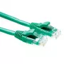 ACT roheline 1,5 meetri pikkune U/UTP CAT6 komponenditaseme patch-kaabel RJ45-pistikutega