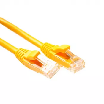 ACT kollane 1 meetri pikkune U/UTP CAT6 komponenditaseme RJ45-pistikute paigalduskaabel