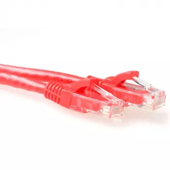ACT punane 1 meeter U/UTP CAT6 haardevaba paigakaabel RJ45 pistikutega