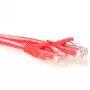 ACT punane 20-meetrine U/UTP CAT6 kaabel, snagless RJ45 pistikutega