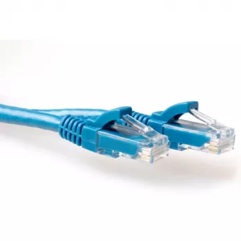 ACT sinine 0,5 meetri pikkune U/UTP CAT6 paigalduskaabel, takerdumisvastane, RJ45-pistikud