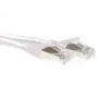 ACT valge 0,5 m SFTP CAT6A patch-kaabel tõmbetõkestiga RJ45 pistikutega