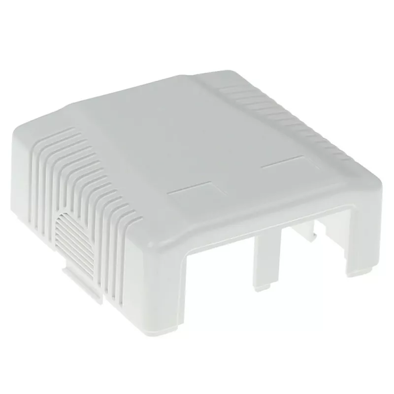 Pinnale paigaldatav varjestatud pistikupesa karp ACT FA7004, 2-pordiline CAT6A