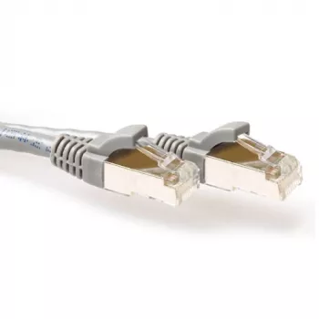 ACT hall 1,5 meetri pikkune LSZH SFTP CAT6A paigakaabel, snagless RJ45-pistikud