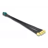 DeLOCK 90142 koaksiaalkaabel 0,2 m Mini FAKRA Z 4 x SMA Must