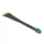DeLOCK 90142 koaksiaalkaabel 0,2 m Mini FAKRA Z 4 x SMA Must