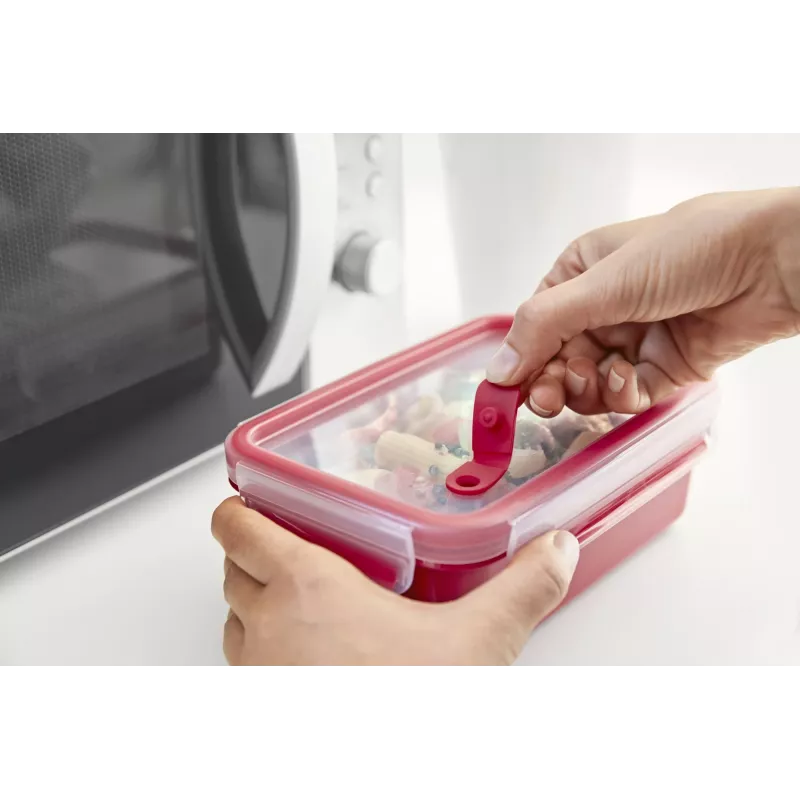 EMSA N10604 Square Box 1.3 L Red, Transparent 1 tk