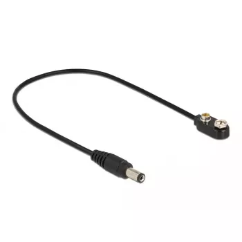 Alalisvoolukaabel DeLOCK 86697 5,5 x 2,1 mm isane 9 V plokipatareile