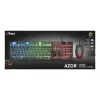 Trust GXT 838 Azor klaviatuur koos hiirega mängimise USB saksa must
