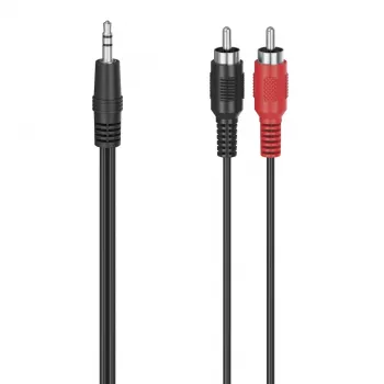 Hama 00305031 helikaabel 1,5 m 3,5 mm RCA Must