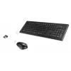 Hama Cortino klaviatuur hiirega Kodu/Kontor RF Juhtmevaba QWERTY ukraina Must