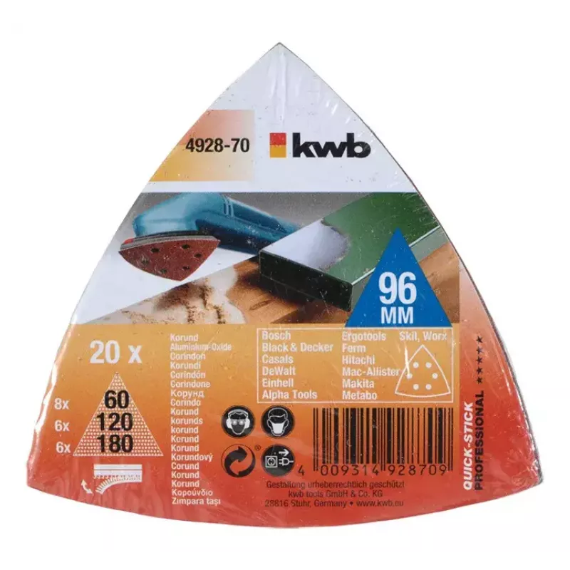 Lihvketaste komplekt KWB 492870 20 tk