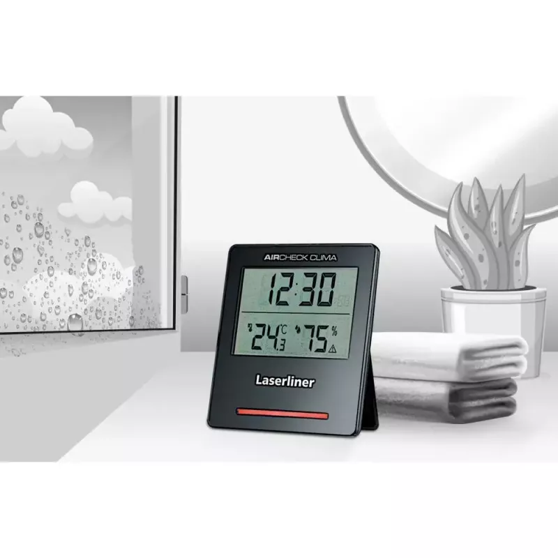 Elektrooniline hügromeeter Laserliner AirCheck Clima Must Digitaalne 1 tk