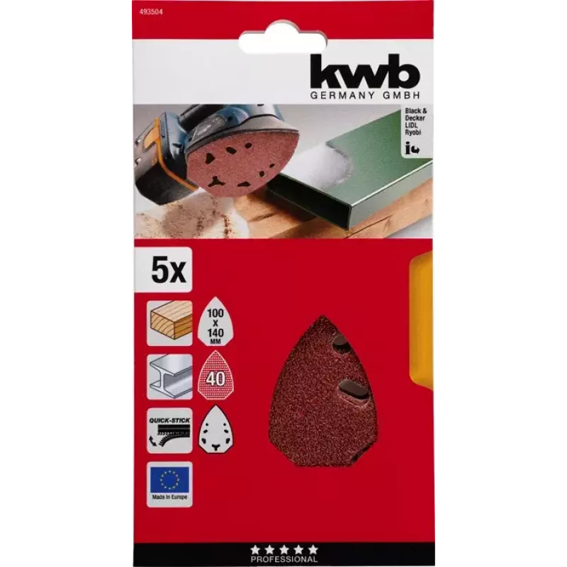 Lihvimisketas KWB 493504 5 tk