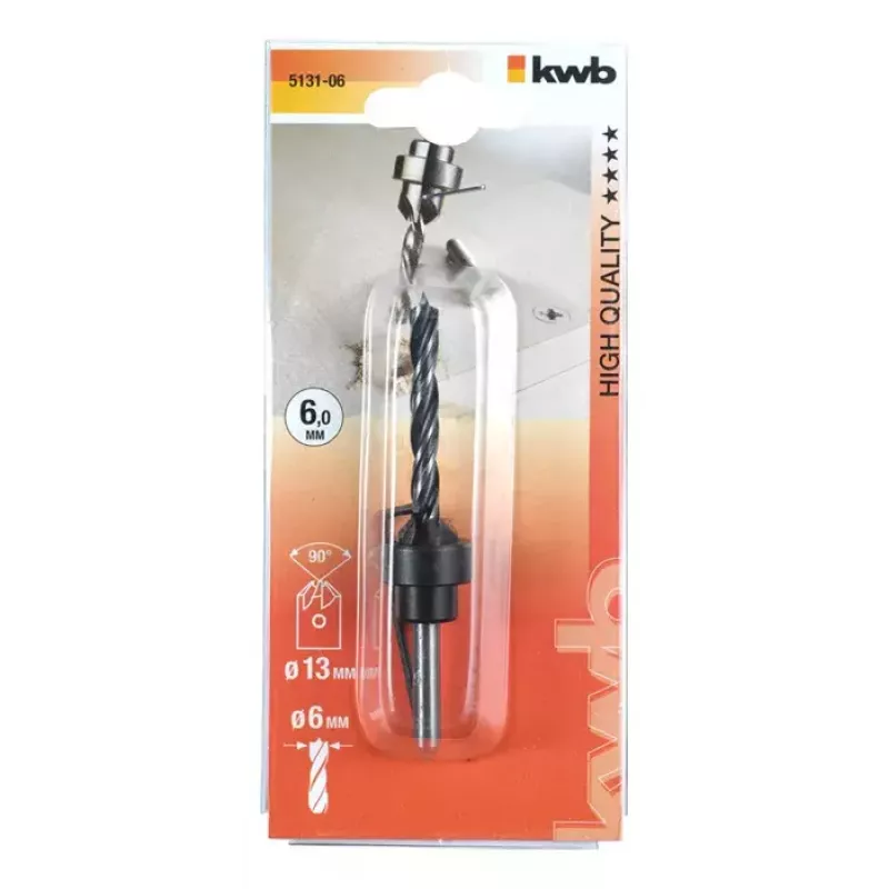 Puur KWB 513106 6 mm puitlaastplaadile, lehtpuidule, plastile, okaspuidule