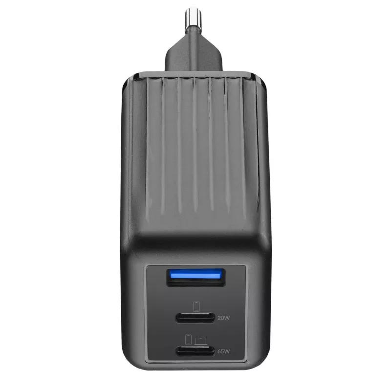 Cellularline Multipower Micro 65W ülikompaktne 65W kiirlaadimisega võrguadapter 3 pordiga