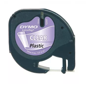 DYMO 12mm LetraTAG plastik tape etikettide valmistamise lint