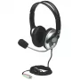 Manhattan Stereo Over-Ear Headset (3.5mm), Microphone Boom (polsterdatud), reguleeritav terasest peakate, juhtme peal helitugevuse juhtimine, kõrvapolstrid, standardne 2x 3,5 mm stereopesa/pistik heli/mikrofoni jaoks, kaabel 2,5 m, 3-aastane garantii