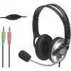 Manhattan Stereo Over-Ear Headset (3.5mm), Microphone Boom (polsterdatud), reguleeritav terasest peakate, juhtme peal helitugevuse juhtimine, kõrvapolstrid, standardne 2x 3,5 mm stereopesa/pistik heli/mikrofoni jaoks, kaabel 2,5 m, 3-aastane garantii