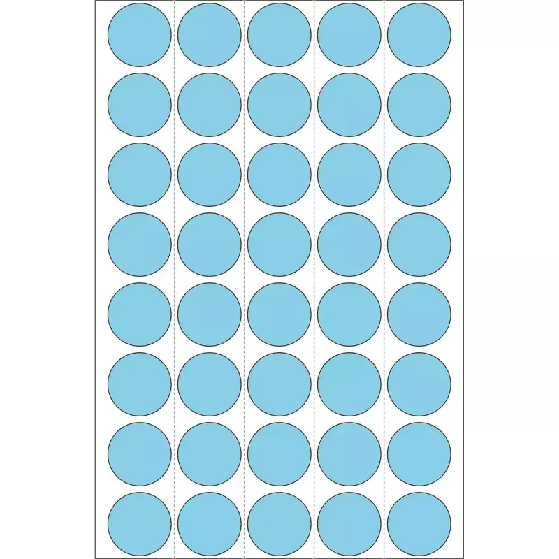 Mitmeotstarbelised sildid HERMA 1280 tk ümmargused sinised 19 mm